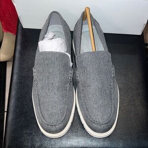 Calvin Klein Charcoal Gray Slip-On Loafers